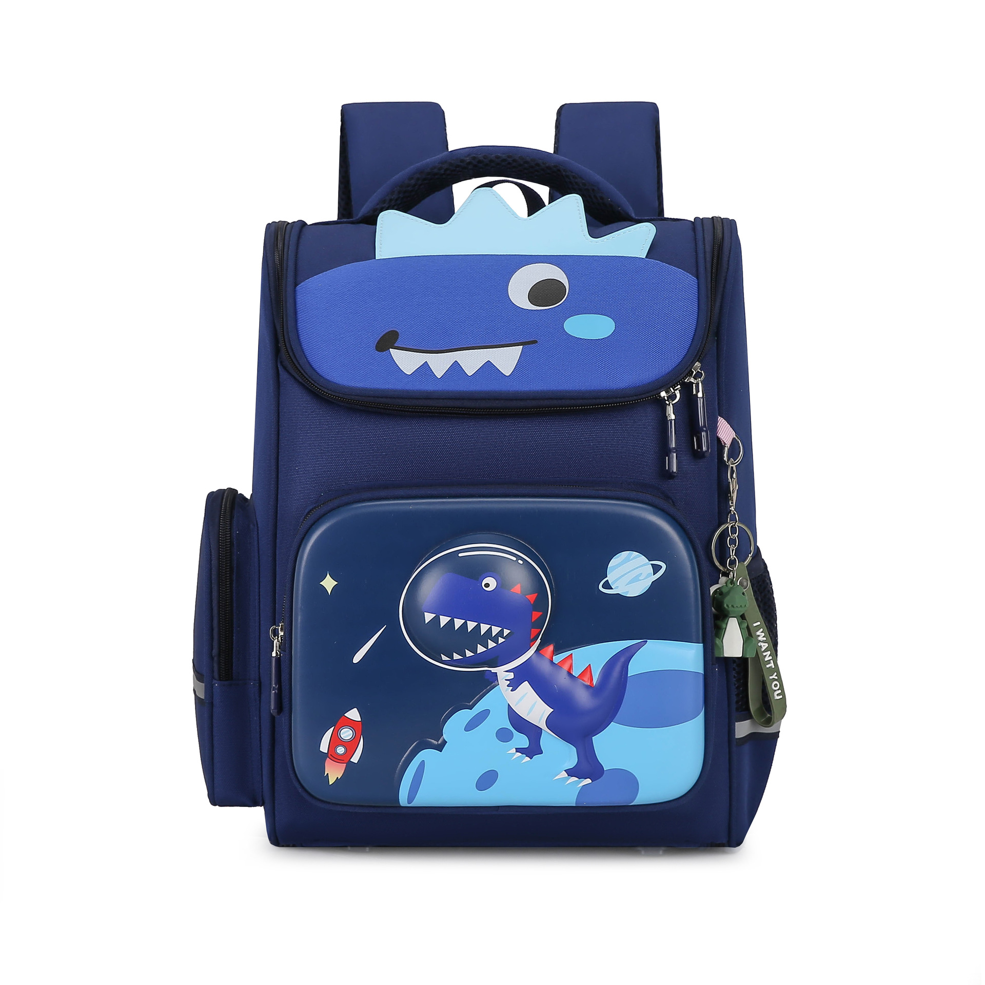 Peces naturales niños y niñas Grado 2-5 Escuela Primaria mochila de reducción de carga ligero de gran capacidad de entrega Linda mochila de una sola pieza