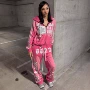 印花连帽跨境美式卫衣