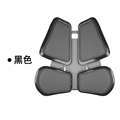 Ergonomic car lumbar support with four-zone waist protection, adjustable cushion for long-term sitting in the office (Waist support) - black