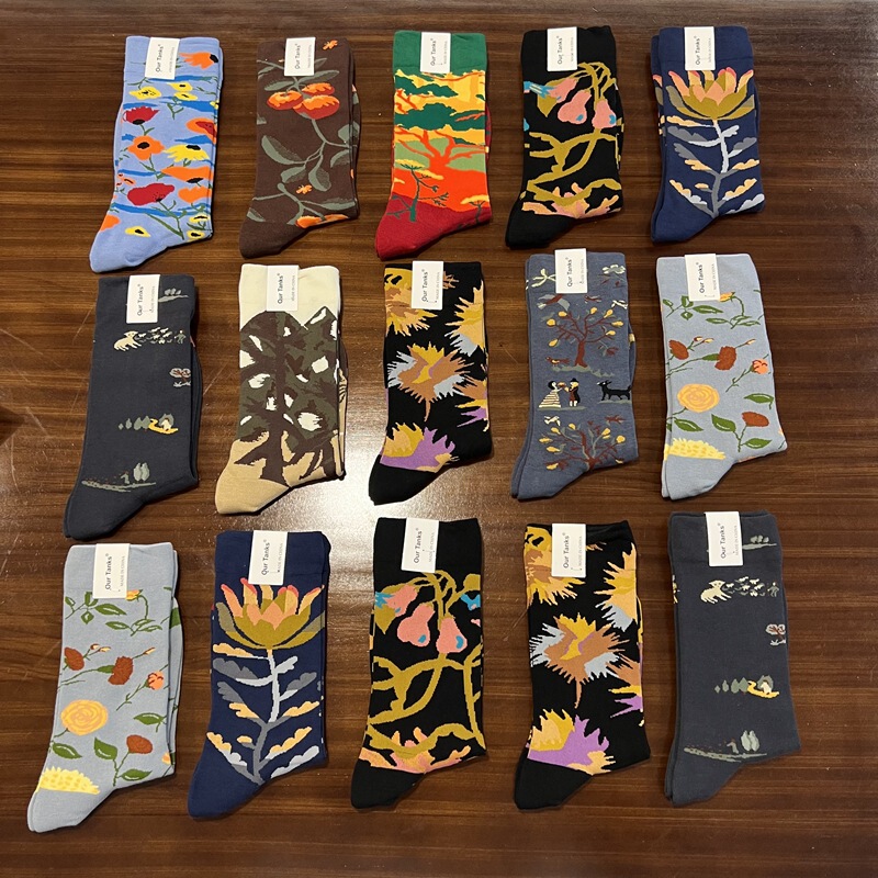 Van Gogh Abstract Fun Oil Painting Socks Women's Cotton Bone-less Socks Couple's Vintage Literary Style Niche Trendy Socks Van Gogh Abstract Fun Oil Painting Socks Women's Cotton Bone-less Socks Couple's Vintage Literary Style Niche Trendy Socks