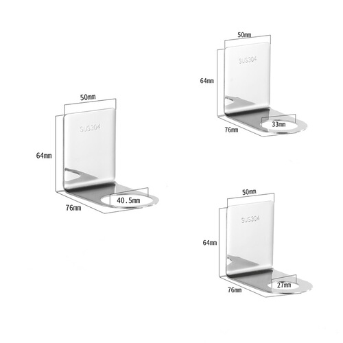 Cross-border 304 stainless steel soap dispenser without drilling kitchen hand soap holder bathroom wall-mounted shower gel bracket