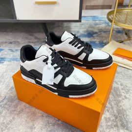 L家驴牌时尚低帮系带牛皮休闲篮球板鞋运动鞋跑步鞋男鞋女鞋