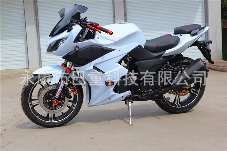 Foreign Trade Export Motorcycle, Motorcycle, Little Ninja Sports Car, Double-Cylinder Adult Mobility, Lying on the Ground, Horizon Fuel Vehicle