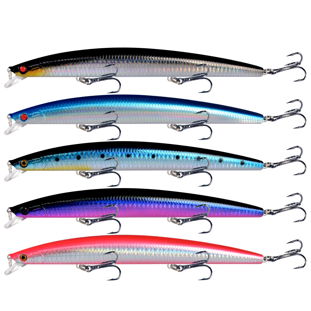 10 Colors Minnow Fishing Lures Kit for Freshwater Bait Tackle Kit for Bass Trout Salmon Fishing Accessories Tackle Box