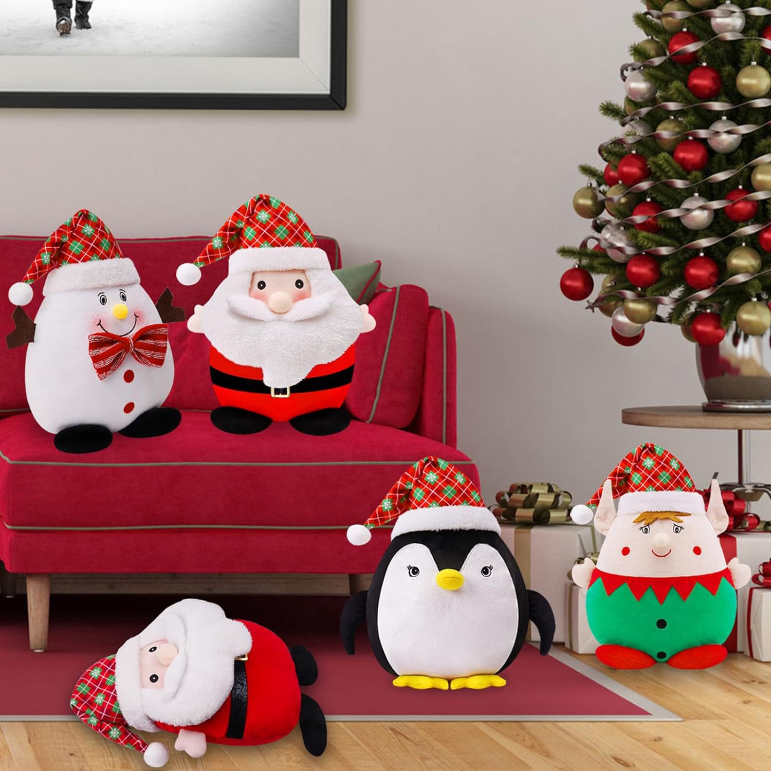 Navidad personalizada lindo muñeco de nieve almohada para el hogar decoraciones festivas sofá decoración de fiesta almohada