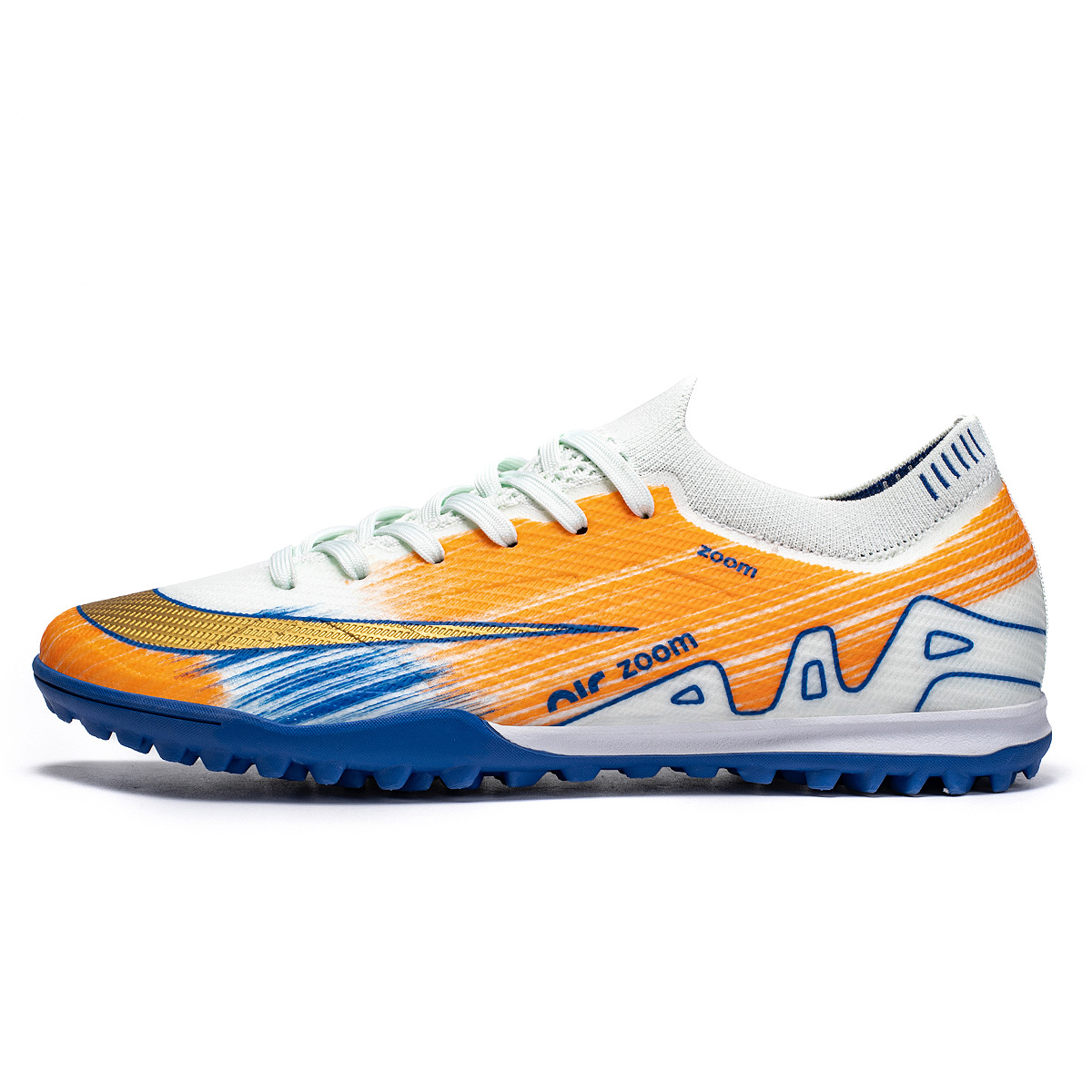 198 сломанных ногтей синего и зеленого цвета