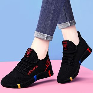 Old Beijing Cloth Shoes Women's Shoes Flat Shoes Casual Work Shoes Net Shoes Soft Sole Dancing Mom sneaker Non-slip