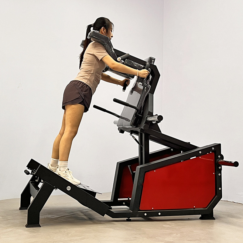 gimnasio fuerza entrenador de cuclillas hacke entrenador de entrenamiento de caderas y piernas de estudio de formación privada para mujeres