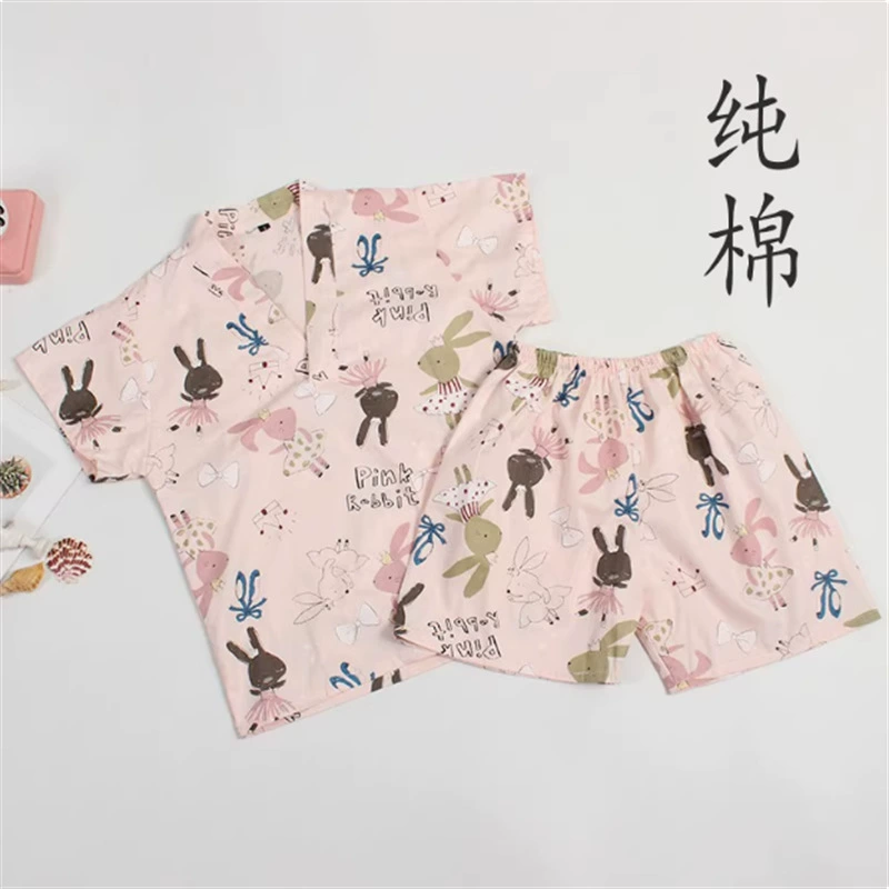 Детские костюмы для сауны для женщин, хлопковые, средние и большие детские костюмы для сауны, купальные костюмы для мальчиков и девочек, детская домашняя одежда с героями мультфильмов.