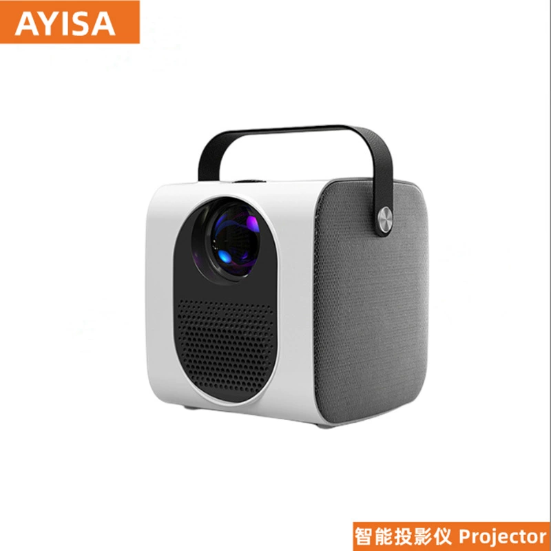 AYISA Проектор домашнего кинотеатра HD портативный офисный мобильный телефон тот же экран 4K ультра-четкий андроид-проектор