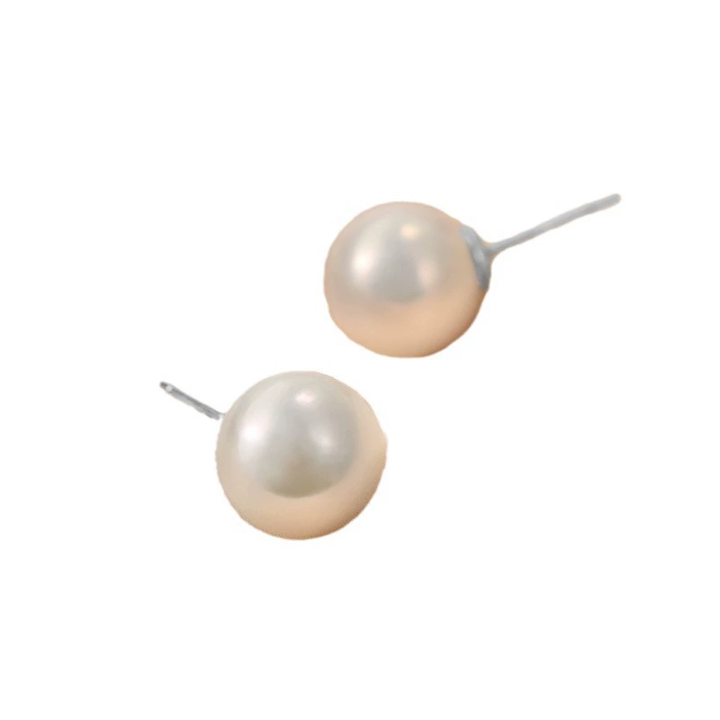 Pearl bulb, design elegant earrings, silver 925 sample, simple and elegant design, internet celebrity