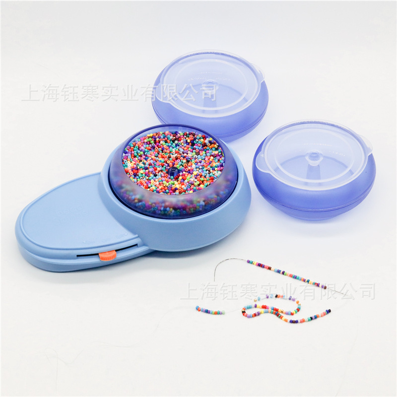 跨境新款电动串珠机DIY可正转反转串珠碗米珠流苏快速自动穿珠机