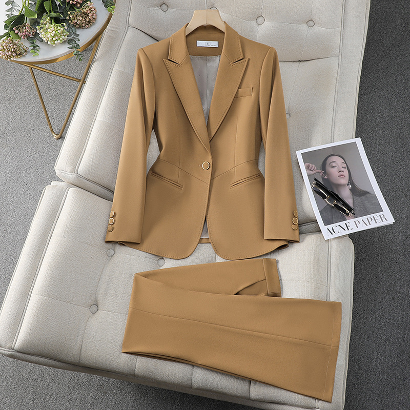 High-grade red suit jacket for women Spring and Autumn 2024 new fashion temperament professional suit annual meeting host suit