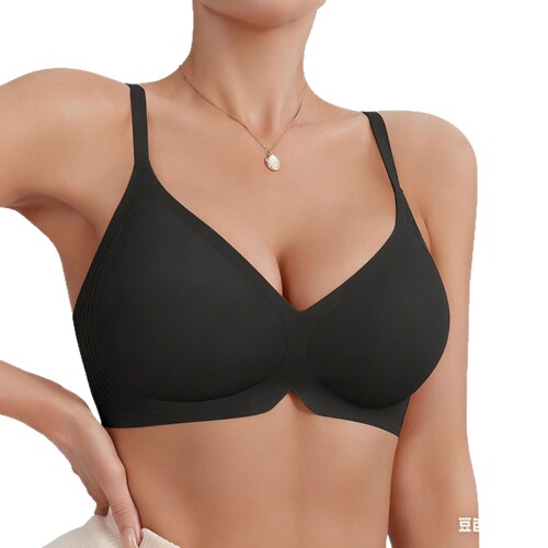 Popular products, traceless large size underwear, European and American women's bras, gathered anti-sagging large breast bra, authentic