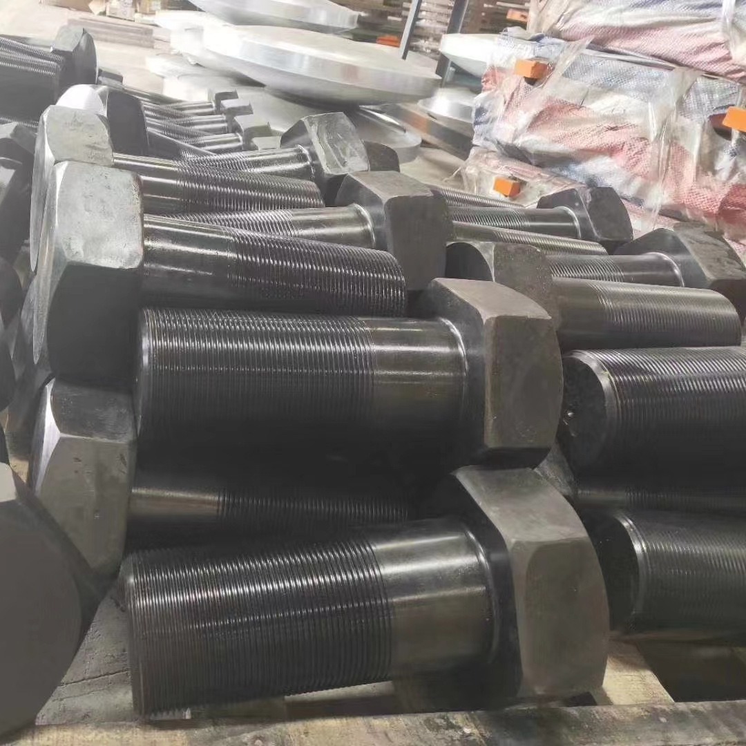 螺栓异型法兰面四方头球磨机45#40Cr35CrMo42碳钢螺杆高强度