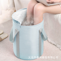 携帯式折り畳み式のバケツは膝のすねの旅行袋の寮の洗面器の洗面器の保温の家庭用の足の洗面器を洗います。