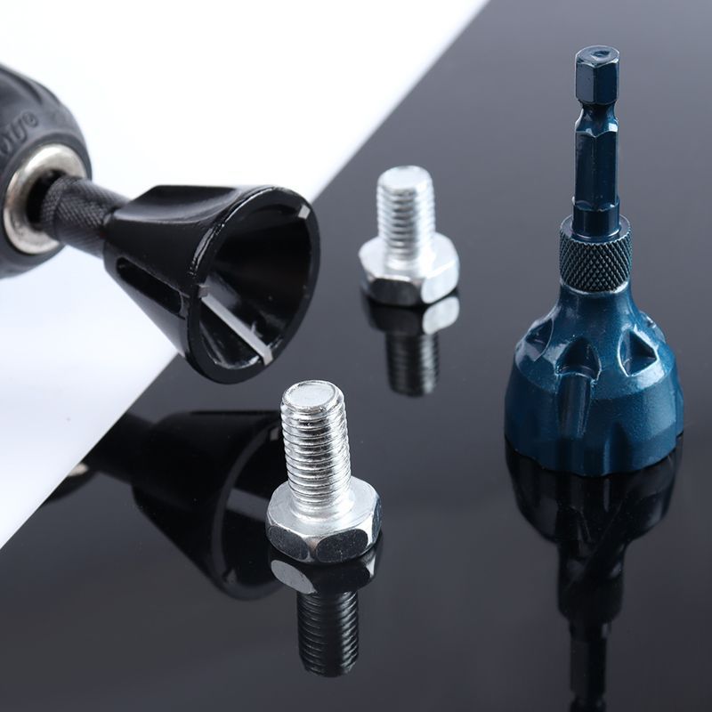 批发六角柄外圆倒角器三刃钨钢倒角刀螺丝螺栓去毛刺刮刀外倒角器