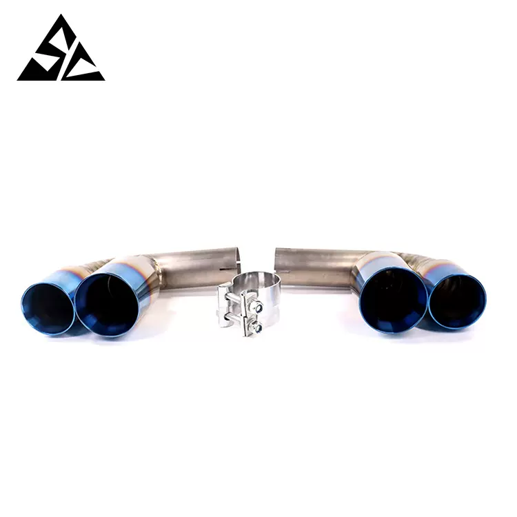 工厂批发钛合金消音器尾气排气管911 997 C2 C4 05-08 尾喉尾出口