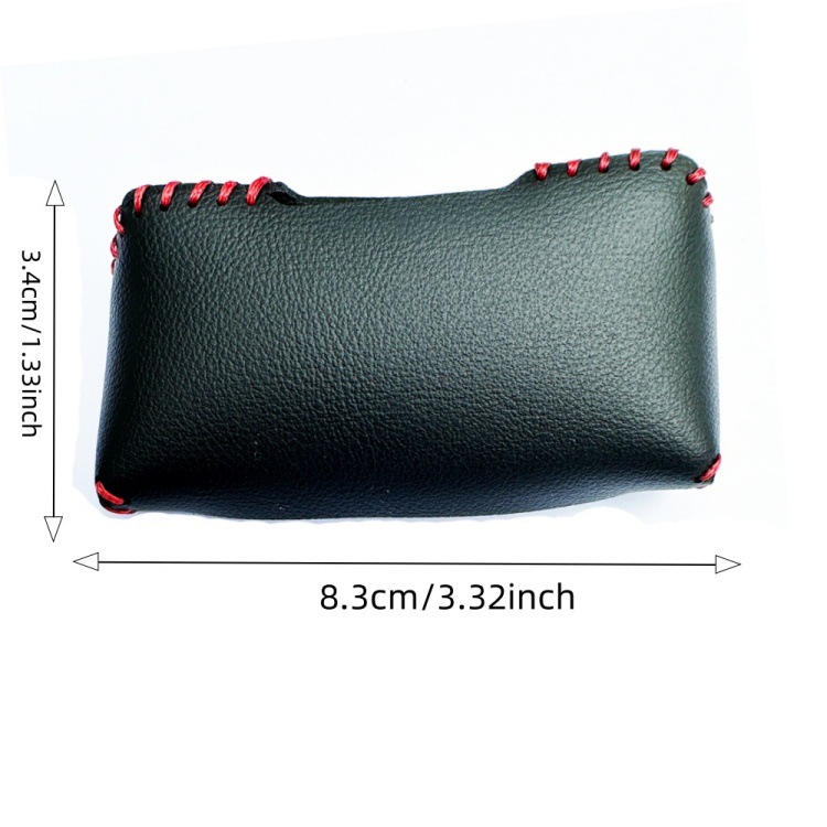 Car seat belt bayonet latch tongue protection decorative cover seat belt anti-collision leather cover interior supplies