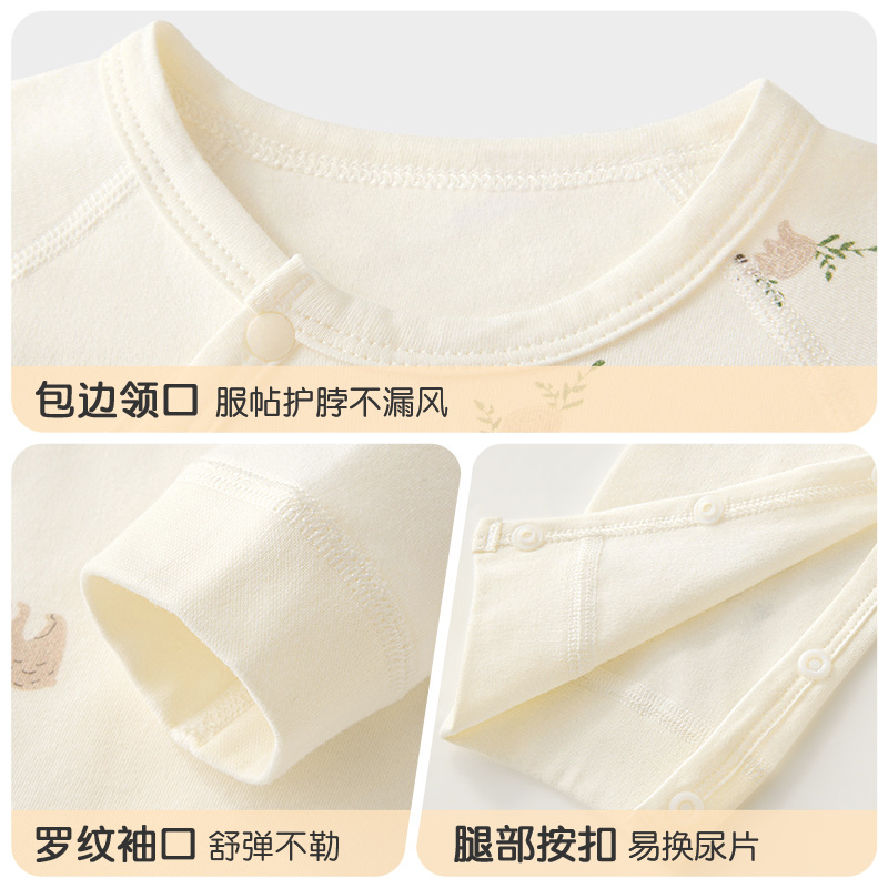 Primavera y otoño, pijamas de algodón recién nacidos, ropa de otoño para niños, niñas y niños, ropa de bebé image 4
