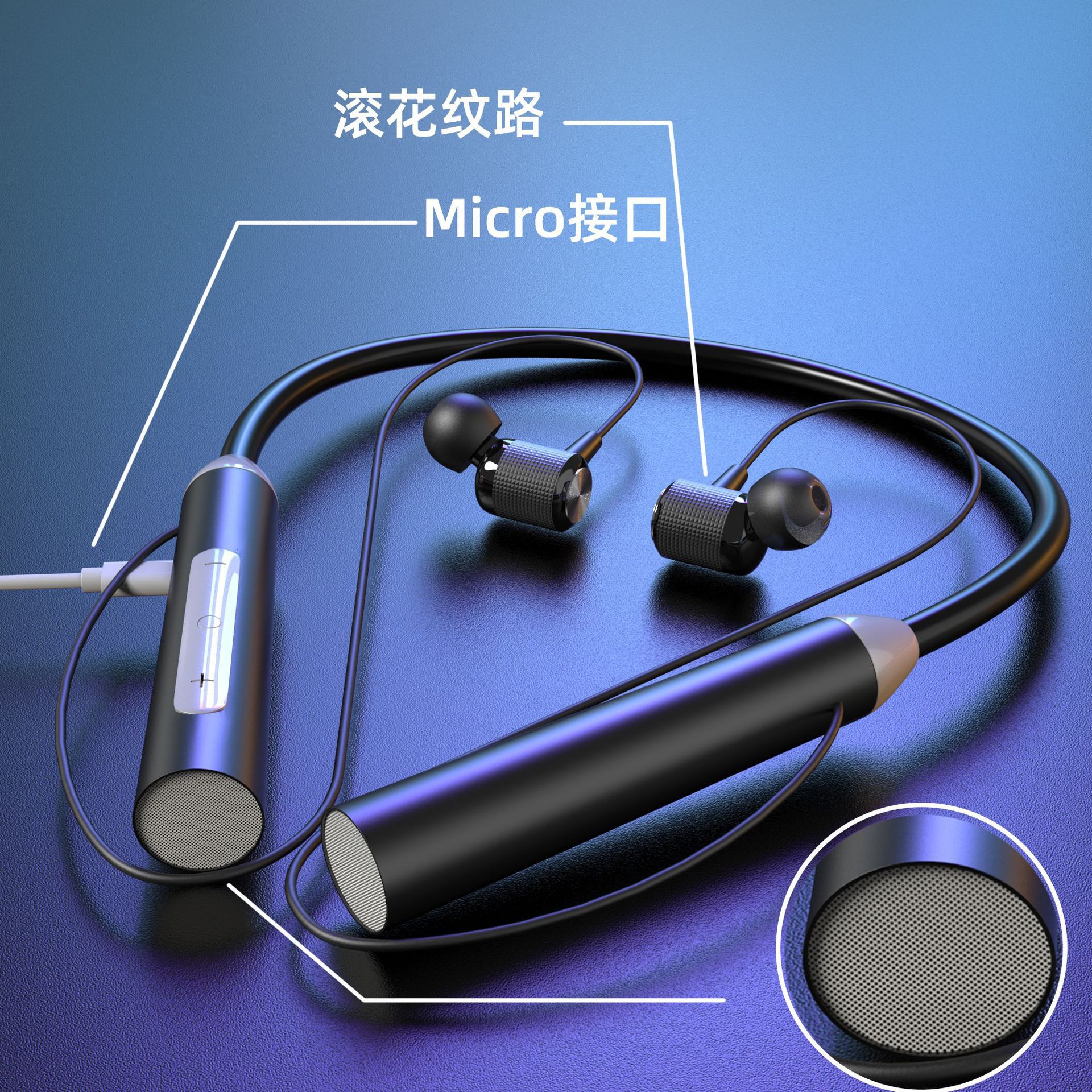 Nueva fábrica directa Halter K58 auriculares Bluetooth auricular inalámbrico montado en el cuello de larga resistencia correr deportes