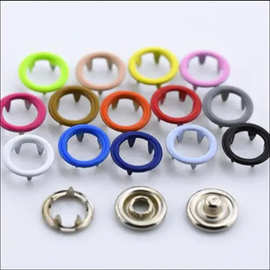 不锈钢空心彩色五爪扣婴儿衣服口水巾钮扣内衣扣子百搭金属扣子