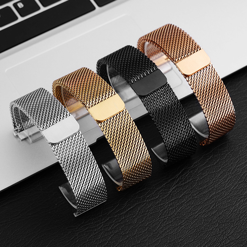 Suitable for Huawei Gt6 New Watch Strap Milanese 08 Thick Mesh Samsung Galaxy Magnetic Strap
