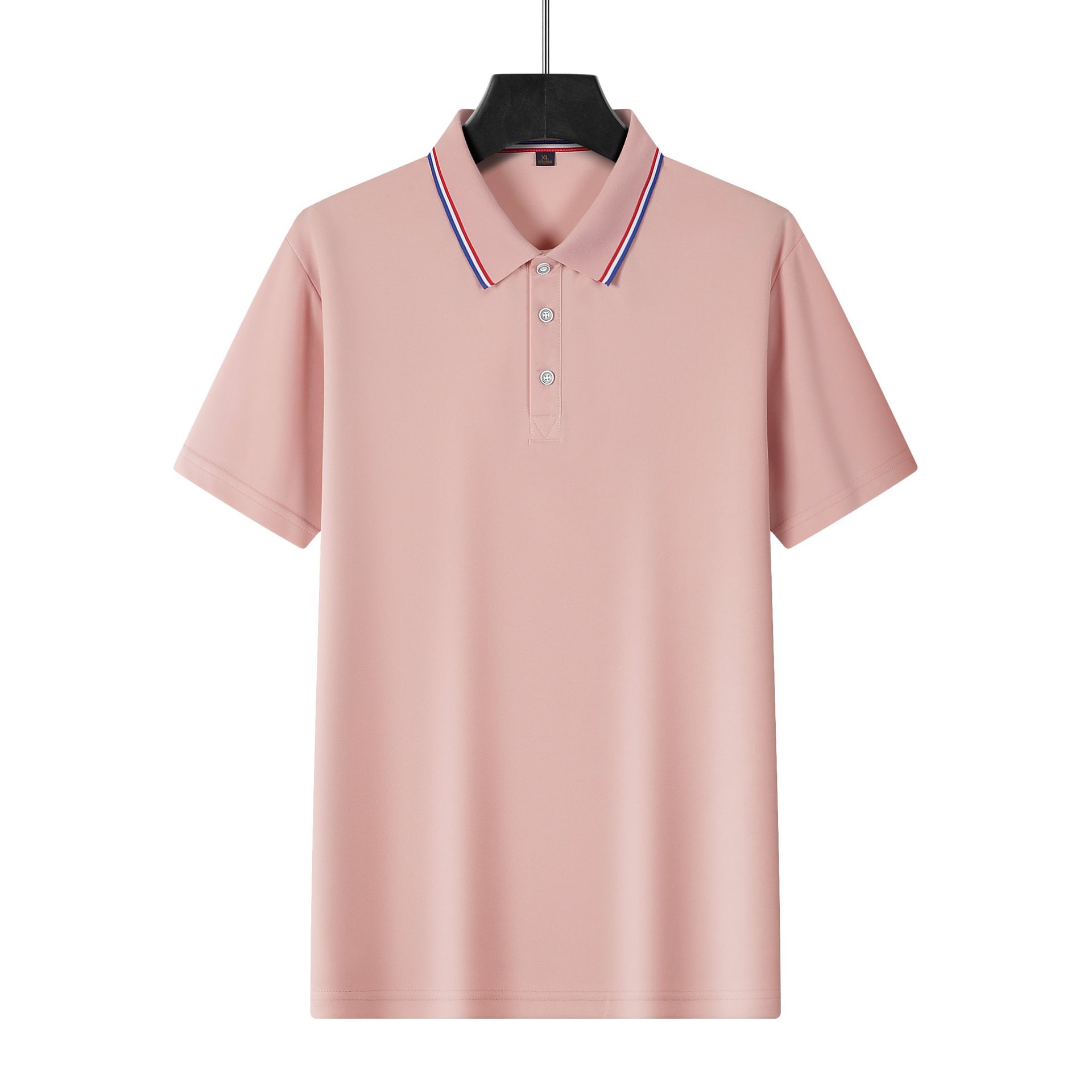In-Stock Polo Shirts for Men and Women, DIY Promotional Shirts, Workwear, Summer Short-Sleeve Polo Tops, Group Purchase