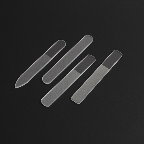 Sand-coated double-sided nail file, stainless steel sanding strip, nail pick, nail trimmer, nail polisher, manicure tool