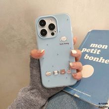 五只动物适用苹果16promax手机壳16 17果冻二合一14pro防摔13p硬