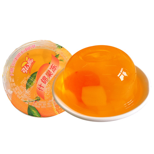 180g Large Cup Mixed Fruit Jelly with Coconut & Various Fruit Flavors – Nostalgic Snack, Sold in Bulk from Convenience Store, Drop Shipping Available