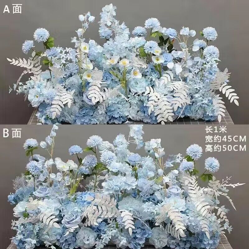 結婚祝いの大きいタイプの花を並べて絹の花の完成品の装飾をシミュレーションします。|undefined