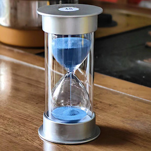 Silver high bright hourglass 10/20/30 minutes timer children's study time Christmas Eve Christmas gift