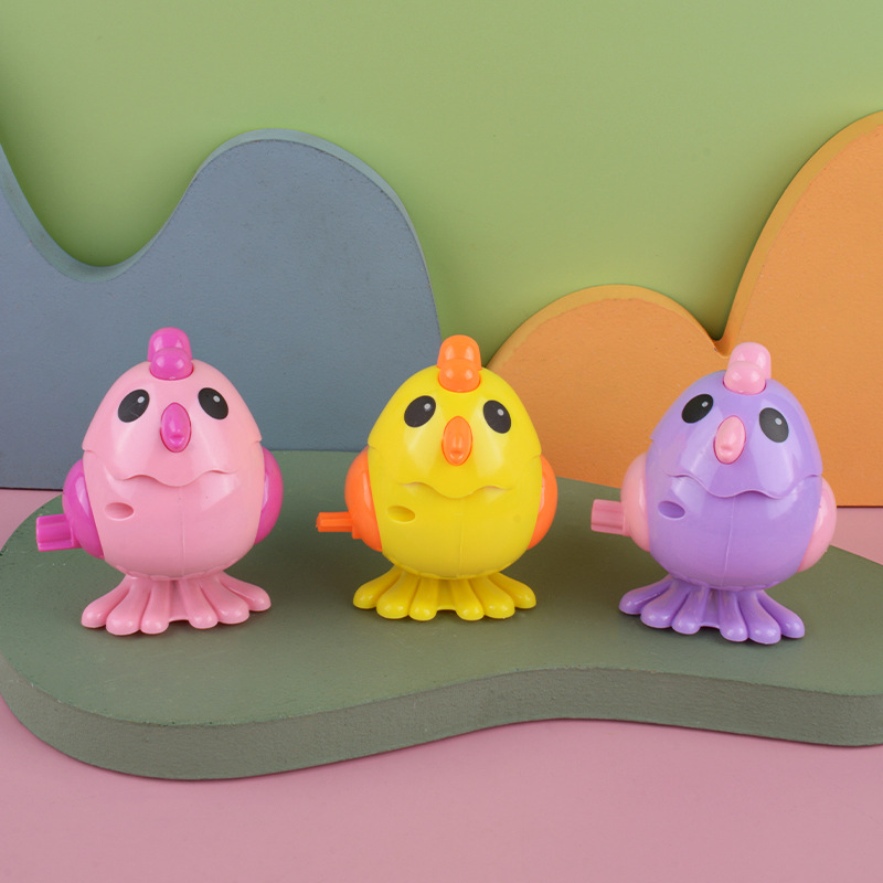 Popular en línea caliente primavera pollo juguete lindo animal creativo cadena saltar pollo puesto juguete al por mayor