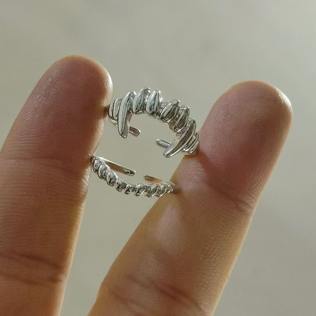 游戏博德之门3阿斯代伦吸血鬼之噬·分体戒指二件套可调节指环饰