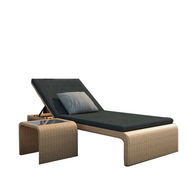 Tumbonas al aire libre patio balcón cama de ocio de ratán silla de playa piscina spa spa club tumbonas de ratán