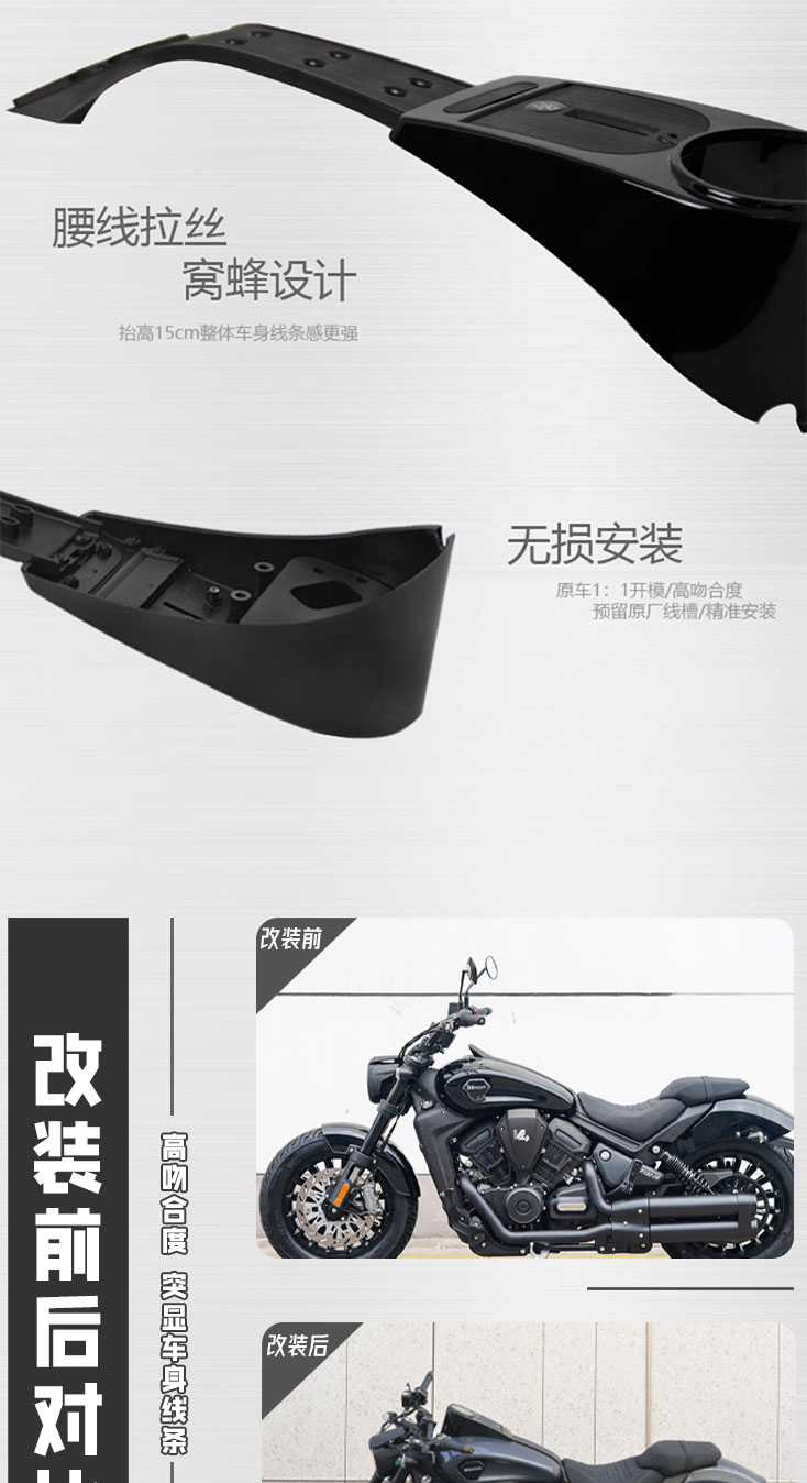 Suitable for Black Flag 500 Modified Accessories, Fuel Tank Cover, Fuel Tank Upper Decorative Instrument Cover, Widened Fuel Tank Protection Side Cover, Etc