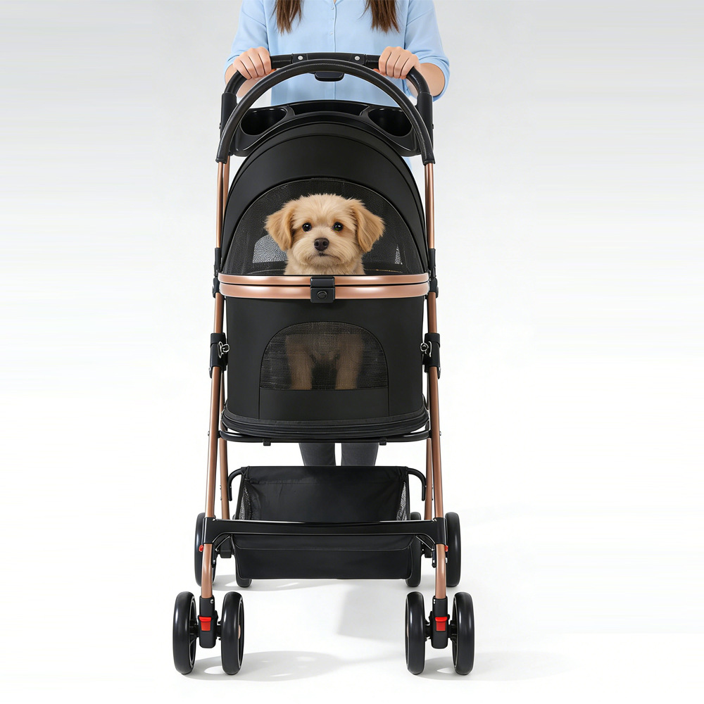 Carriola Plegable para Mascotas de Plástico Portátil