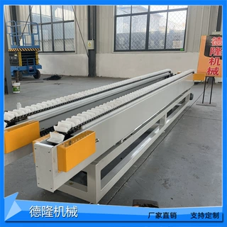 双排链条同步尼龙轮输送机自调节宽窄双排同步线V型槽喷码传送带