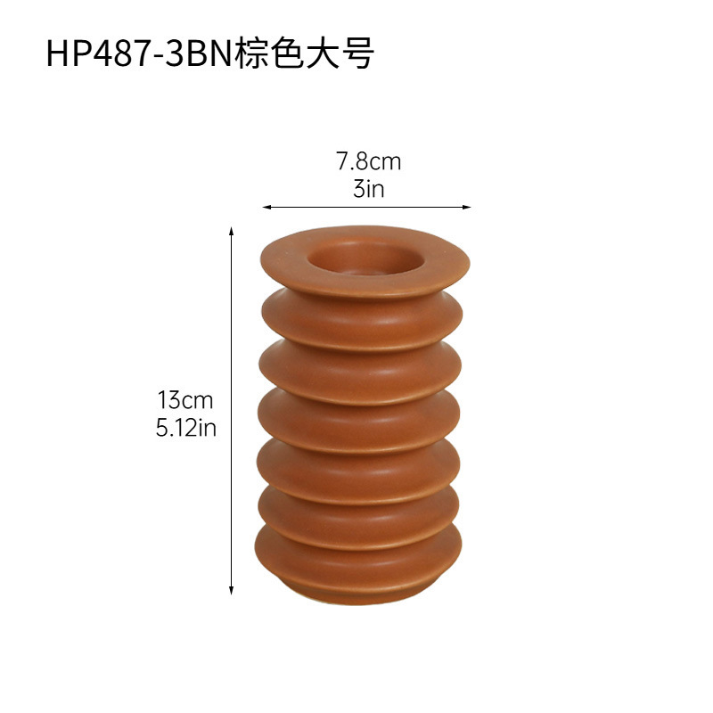 Wabilifeng candelabro de cerámica vela de aromaterapia candelabro asiento hogar escritorio sala de estar casa de familia decoración creativa decoración