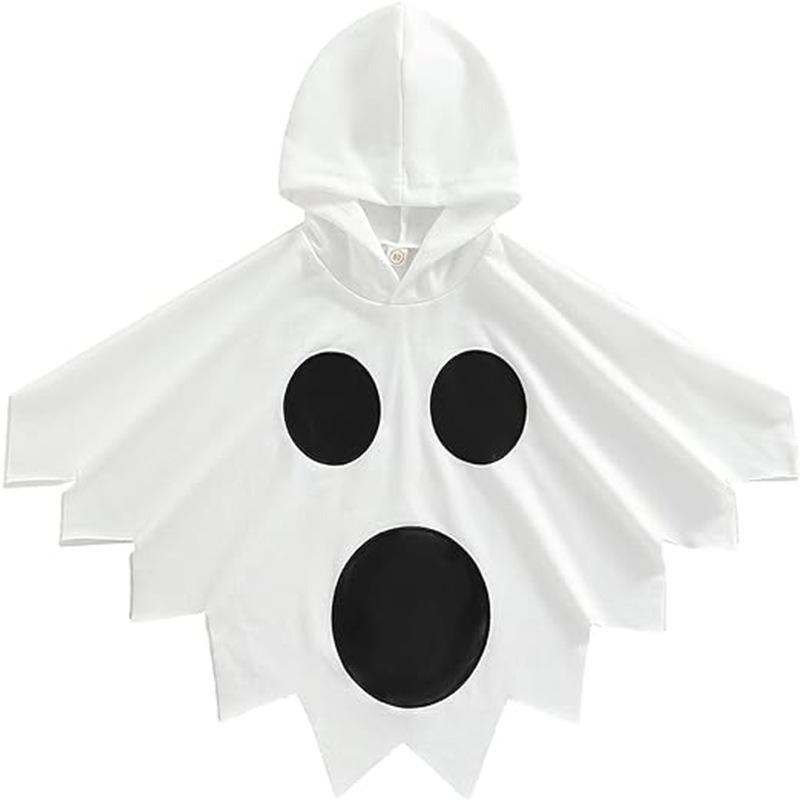 クロスボーダーハロウィンマントカーニバル子供用コスチュームフード付きプリントコスプレ面白い子供用マント|undefined