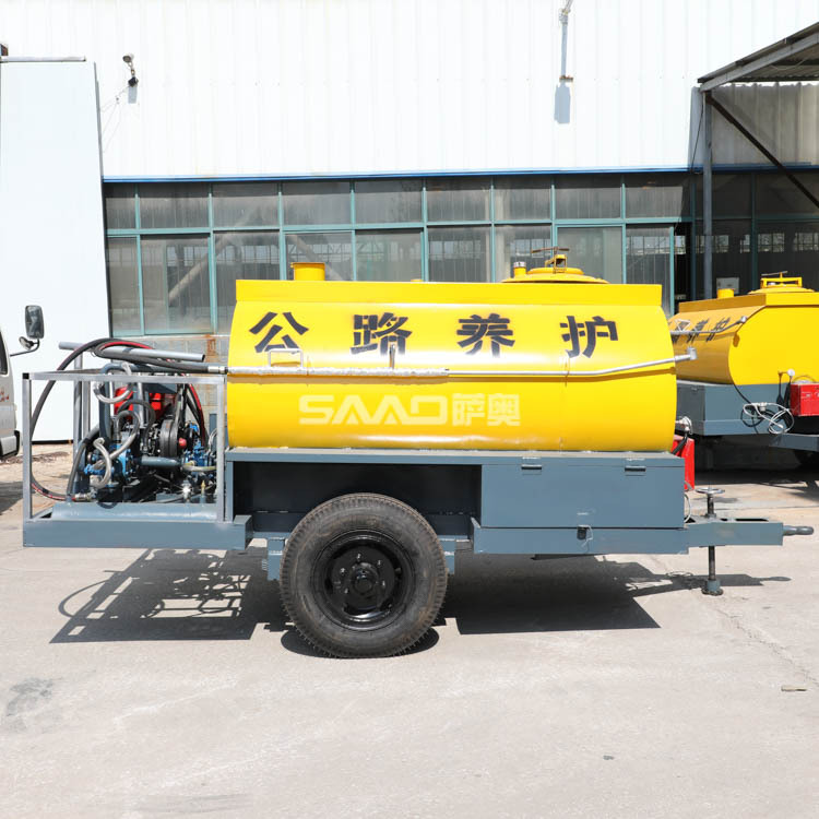 Sao pequeña mano empuje esparcidor de asfalto caliente pavimento esparcidor de gasolina esparcidor de asfalto de emulsión de tierra