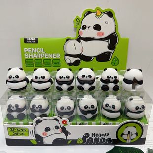 New scenic spot panda creative shape pencil sharpener cute astronaut silicone pencil sharpener pencil sharpener 61 gift