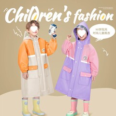 子供用レインコート卸売カレッジスタイル幼稚園年長児と小学生通学用ランドセル全身