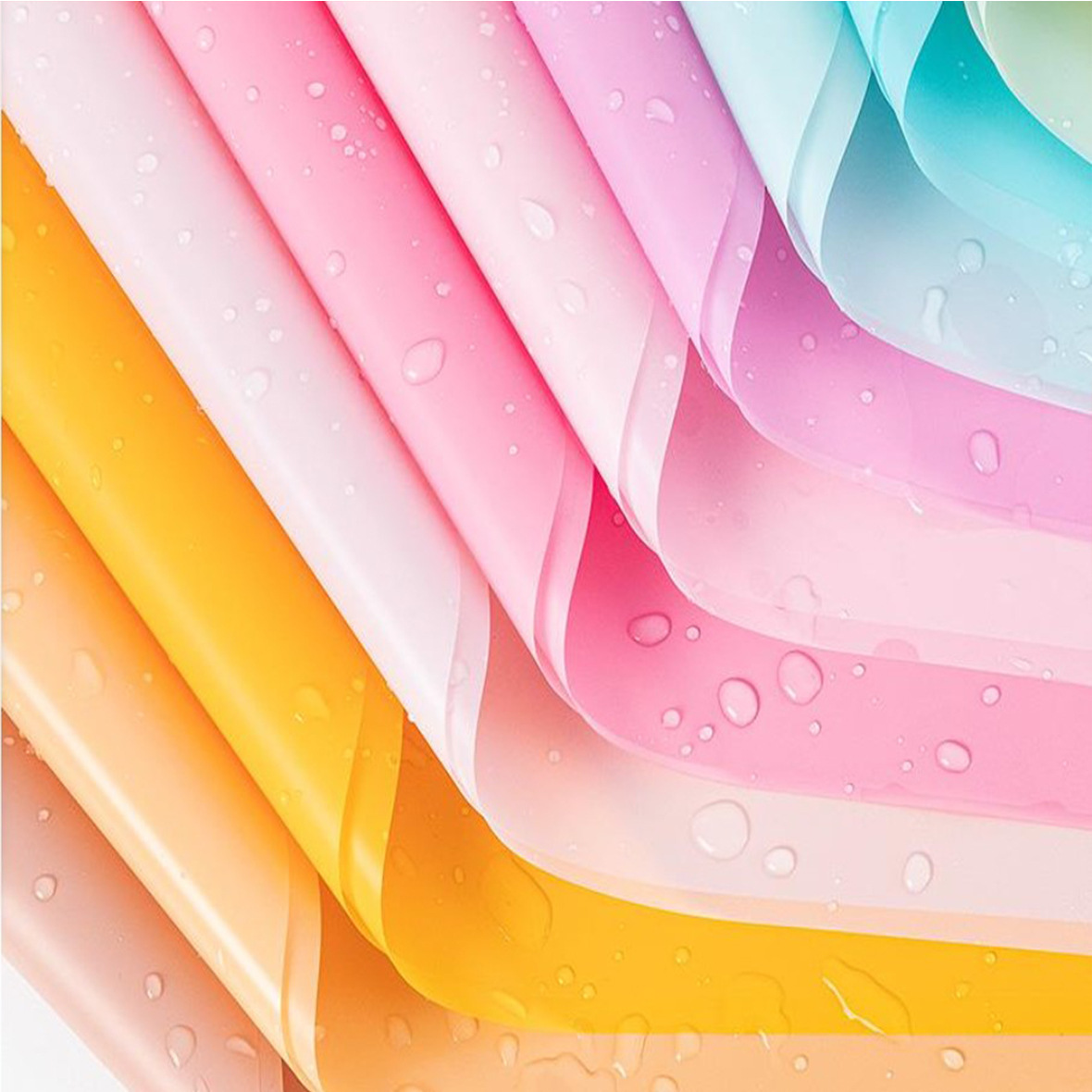 Flor de papel de embalaje material de plástico coreano impermeable ramo de papel de embalaje floristería floral color sólido coreano papel normal al por mayor