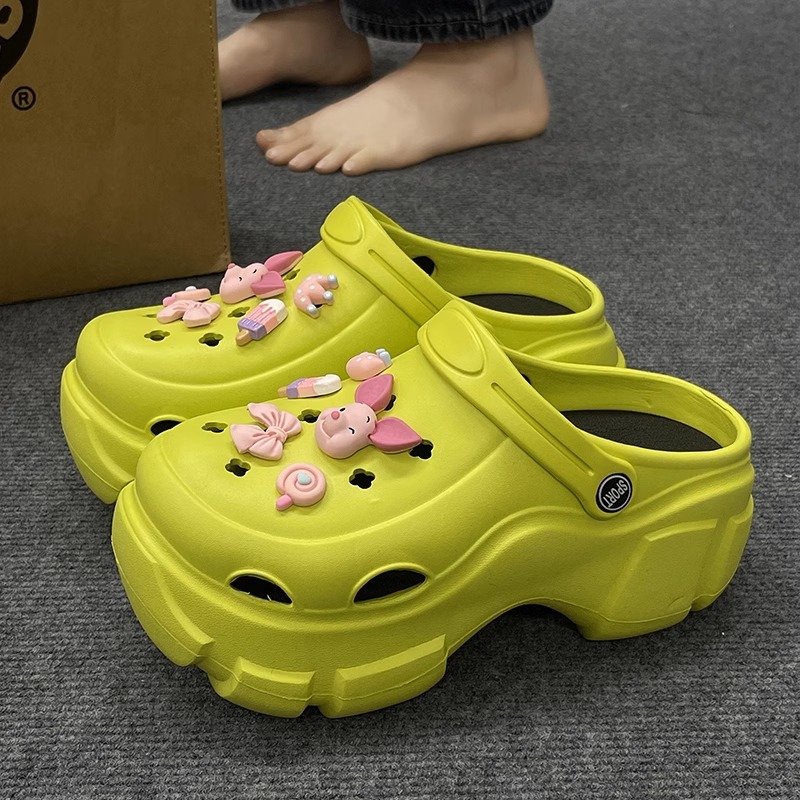 녹색 분홍색 돼지