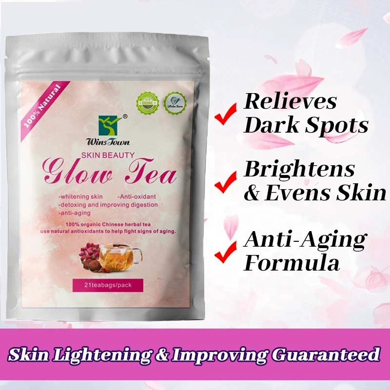 Чай свечения кожи Частная бирка осветления отбеливания кожи чай