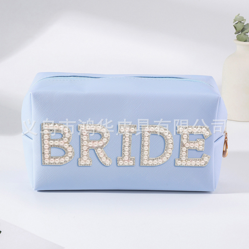 Amazon nuevo portátil carta perla bolsa de cosméticos gran marca de moda de alta apariencia de maquillaje bolsa de almacenamiento al por mayor