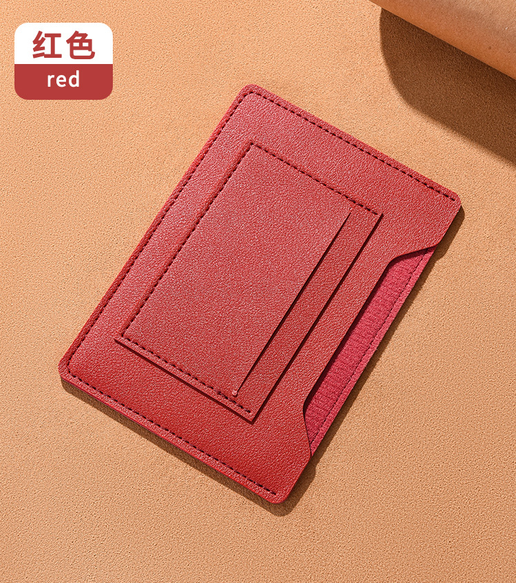 Ultra-Thin Passport Holder Portable Multifunctional Travel Document Organizer Card Case Passport Wallet Plane Ticket Holder Protective Cover Card Pouch