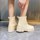 New Mid-tube High-top Motorcycle Rain Boots Rain Boots Women's Non-slip Wear-resistant Fashion Women's Water Shoes Punk Platform Shoes Water Boots